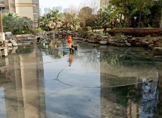 习水景观池淤泥清理